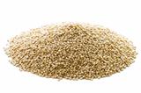 quinoa grains heap isolated