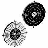 Set targets for practical pistol shooting