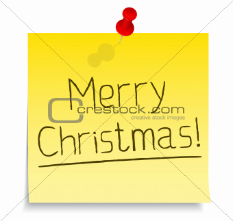 Merry Christmas Paper Note