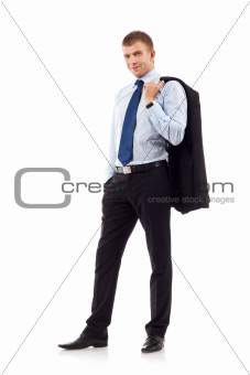 relaxed young businessman