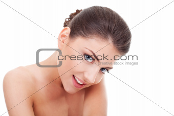 Fresh smiling woman face