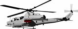 Air force. Combat helicopter. Vector illustration
