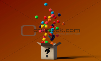 gumballs in a mysterious box