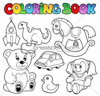 Coloring book toys theme 1