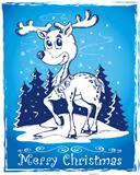 Reindeer theme drawing 2
