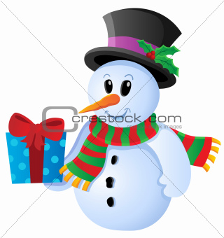 Winter snowman theme image 3