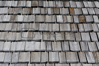 old wooden roof