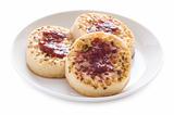 toasted english crumpets