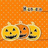 Template Halloween greeting card, vector