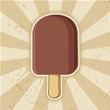 Chocolate ice cream stick
