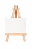 Easel with canvas
