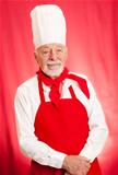 Chef Portrait on Red