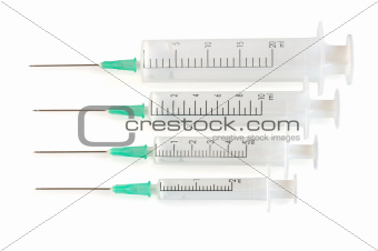 Four disposable syringe 