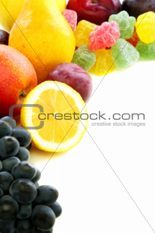 Summer fruits and marmalade.