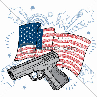 America loves guns sketch