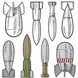 Bomb and ammunition assortment sketch