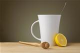 Tea with Lemon, Honey and Copy Space
