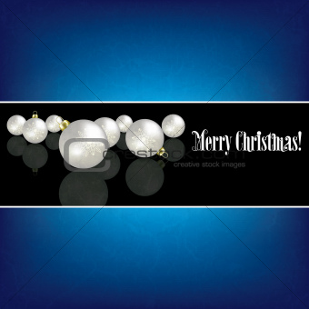 Christmas grunge background with white decorations