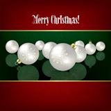 Christmas grunge background with white decorations