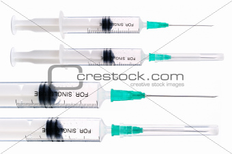 syringe isolated