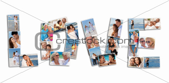 Love Concept Montage of People Couples Together
