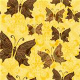 Yellow-brown floral pattern
