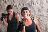 Smiling Women Working Out