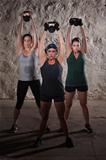 Sweating Women Doing Boot Camp Exercises