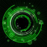 Green tech vector background