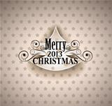 Vintage Paper Merry Christmas Background 
