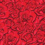 Vintage roses seamless pattern
