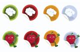Set-of-vector-stickers-with-chef-hat-and-apple
