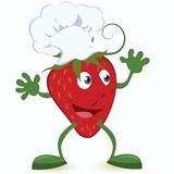 Strawberry-cartoon-character-in-chef-hat