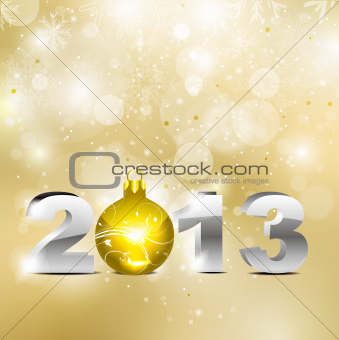 abstract golden new year background