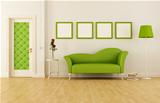 Green classic livingroom