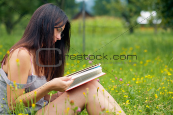 Young woman reading 