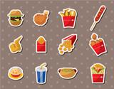 fast food stickers