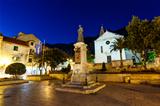 Saint Mark Cathedral in Makarska at Night, Croatia