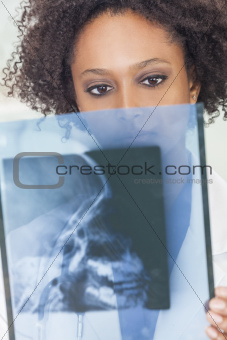 African American Female Woman Doctor X Ray