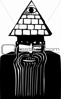 Man with Pyramid Hat