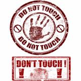 Do not touch stamps