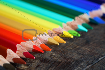 Pencils On Wood