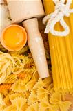 Ingredients for making pasta