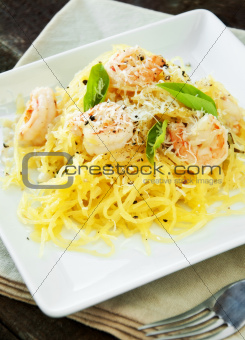 Spaghetti Squash & Shrimp