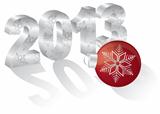 2013 New Year 3 Dimensional Numeral Ornament