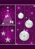 Christmas balls, tree and stars