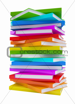 Pile of colorful books