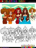 Fantasy Princesses or Queens for coloring