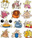 overweight cartoon zodiac signs