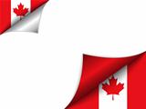 Canada Country Flag Turning Page